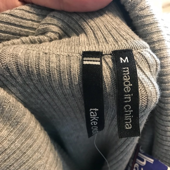 3/$25 Take out sweater dress with cowl neck gray - Picture 6 of 6